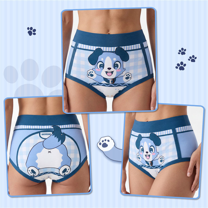 Little Blue High-Waisted Briefs Training Pants