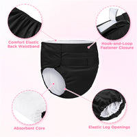 Hook-and-Loop Adult Training Pants Black