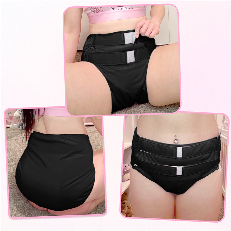 Hook-and-Loop Adult Training Pants Black