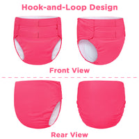Hook-and-Loop Adult Training Pants Hot Pink