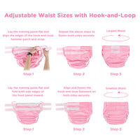 Hook-and-Loop Adult Training Pants Pink