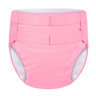 Hook-and-Loop Adult Training Pants Pink