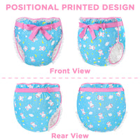 Snuggle Bunny Pattern Silky Ribbon Omutsu Japanese Diaper Cover