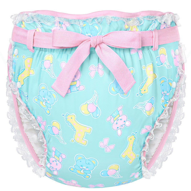 Baby Parade Repeating Pattern Silky Ribbon Omutsu Japanese Diaper Cover