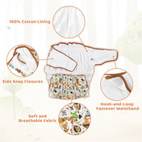 Forest Animals Cotton Ribbon Omutsu Japanese Diaper Cover