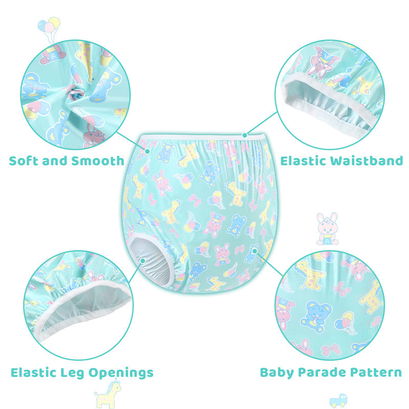 Full Print Baby Parade Adult Plastic Pull Up Diaper Pants Cover