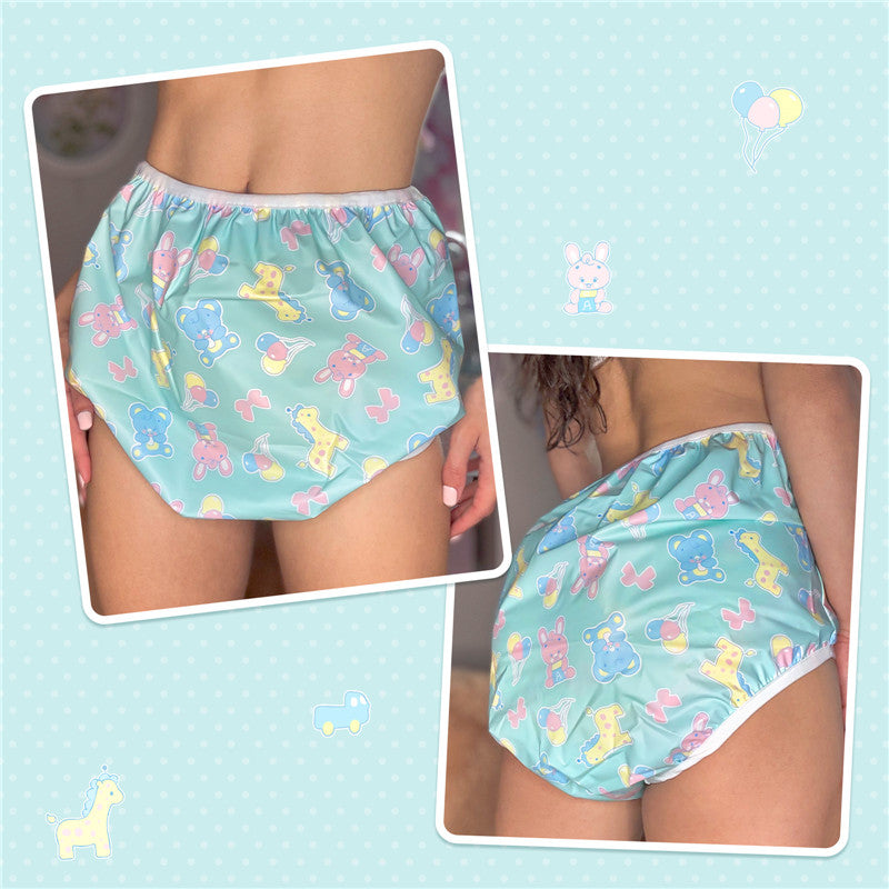 Full Print Baby Parade Adult Plastic Pull Up Diaper Pants Cover
