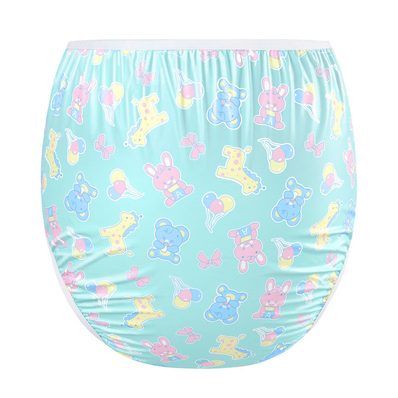 Full Print Baby Parade Adult Plastic Pull Up Diaper Pants Cover