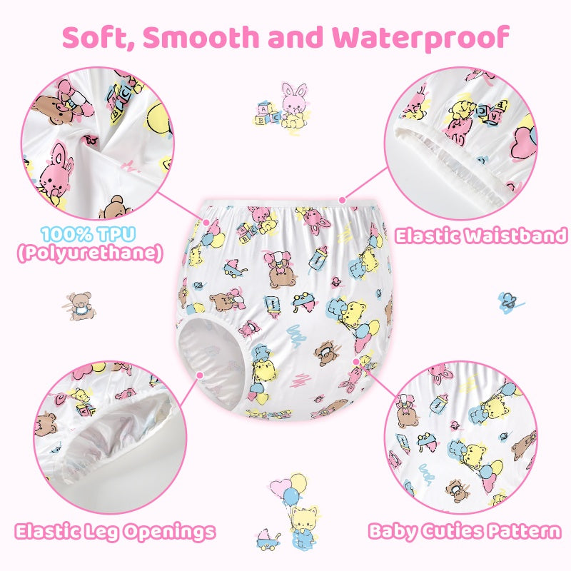Baby Cuties Adult Plastic Pull-On Diaper Pants Cover