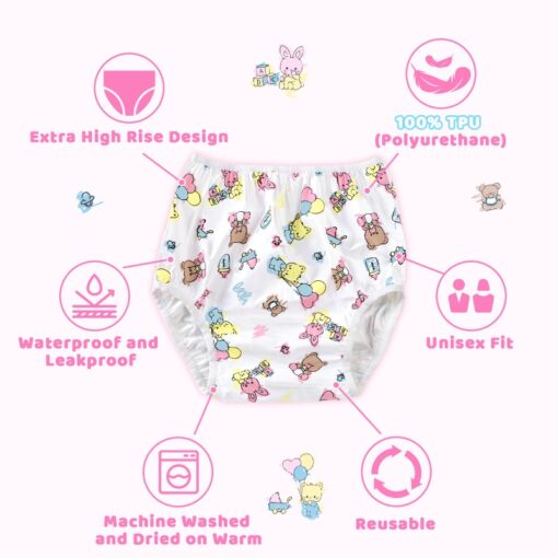 Baby Cuties Adult Plastic Pull-On Diaper Pants Cover
