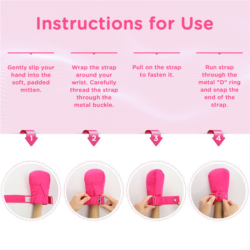 Adult Baby Soft Padded Mittens