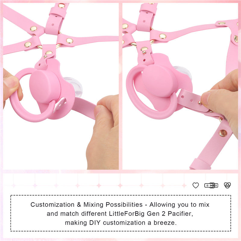 Little Furry Pacifier Petplay Head Harness