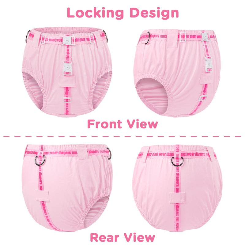 Unpotty Training Locking Chastity Diaper Cover