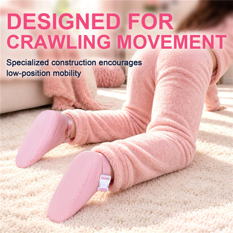 Forced Regression Crawling Trainer Locking Booties with Spike Blue
