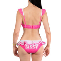 SissyUniversity Latex-like 2-Piece Doll Bralette Set