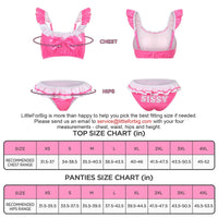 SissyUniversity Latex-like 2-Piece Doll Bralette Set