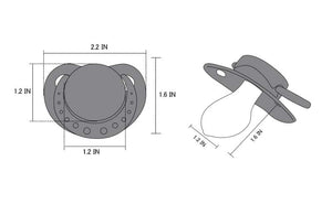 SmallShield Adult Sized Black Pacifier