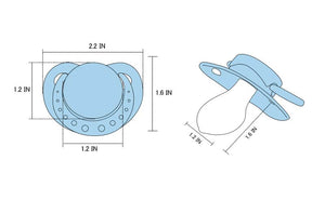 SmallShield Adult Sized Blue Pacifier