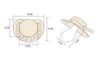 SmallShield Adult Sized Ivory Pacifier