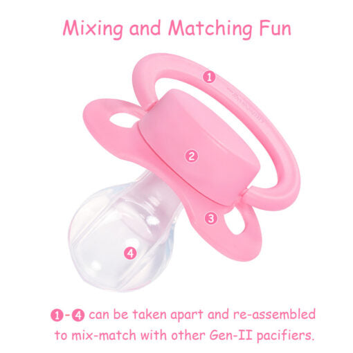 LittleForBig GEN 2 Adult Sized Pacifier Rozy