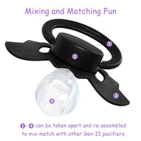 GEN-II Baby Bat Pacifier Black