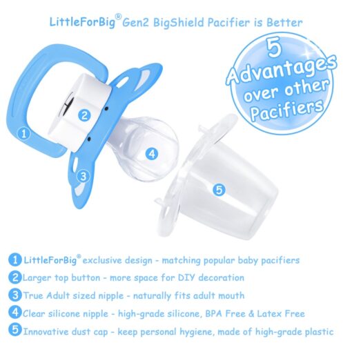 LittleForBig GEN 2 Baby Bear Pacifier