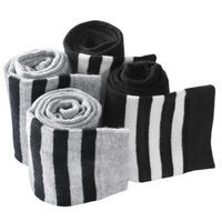 School Girl Knee HIgh Socks - Grey & Black