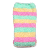 Coral Fleece Thigh High Socks 2 Pack - Ice Cream