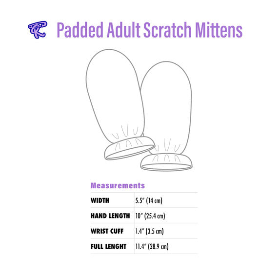 Barnyard Padded Adult Scratch Mittens
