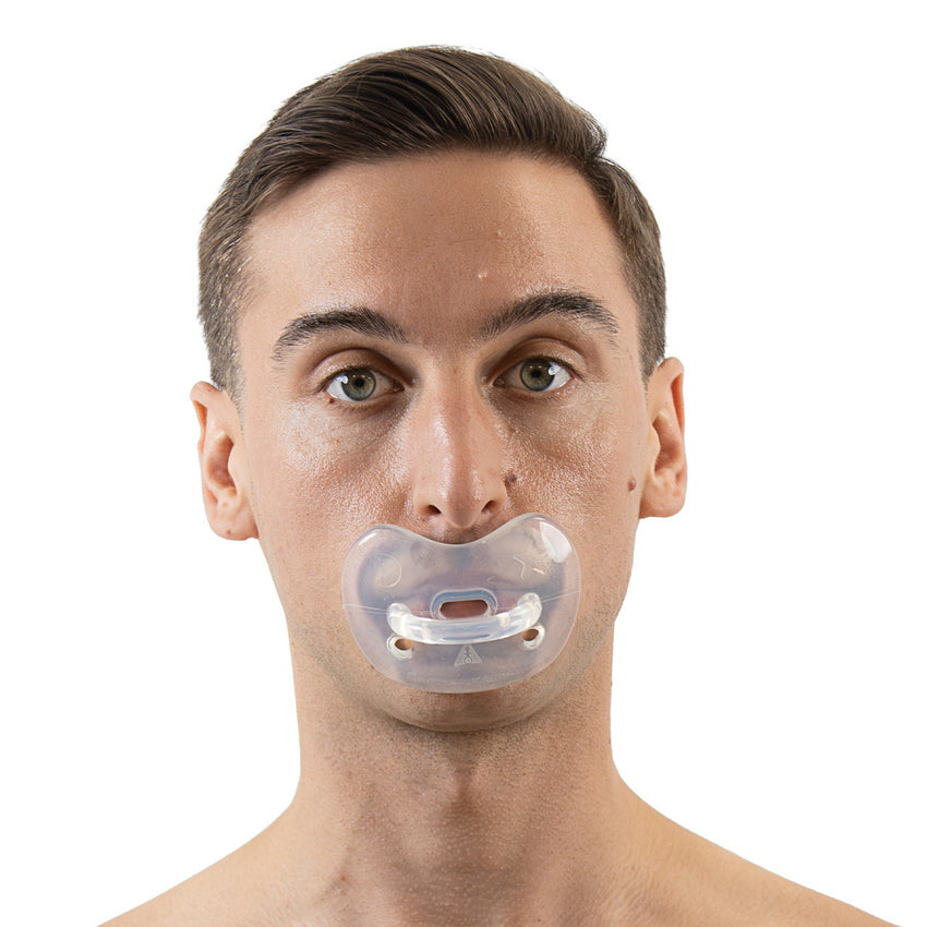 Gummi Silicone Adult Pacifier- Clear
