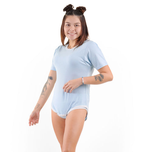 Blue Organic Unisex Adult Bodysuit