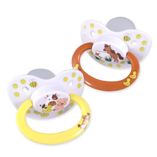 Barnyard Pacifier and Clip 2 Pack