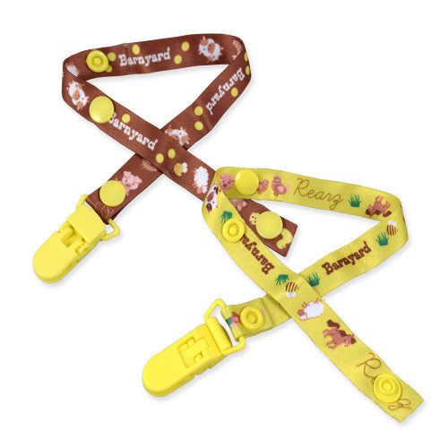Barnyard Pacifier and Clip 2 Pack