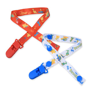Dinosaur Pacifier and Clip 2 Pack