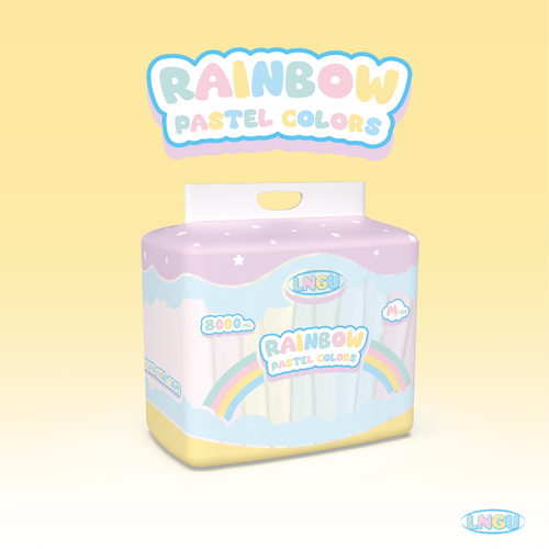 LNGU - Rainbow Pastel Colours 10 Pack