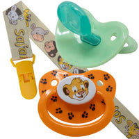 Safari Pacifier and Clip 2 Pack