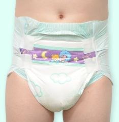 Premium Night Diaper Cloth Backed 2 Piece Sample Pack