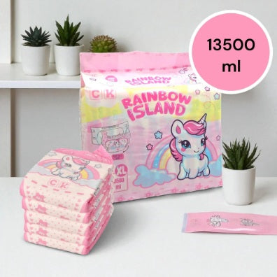 Rainbow Island diapers with foil 2 Piece Sample Pack