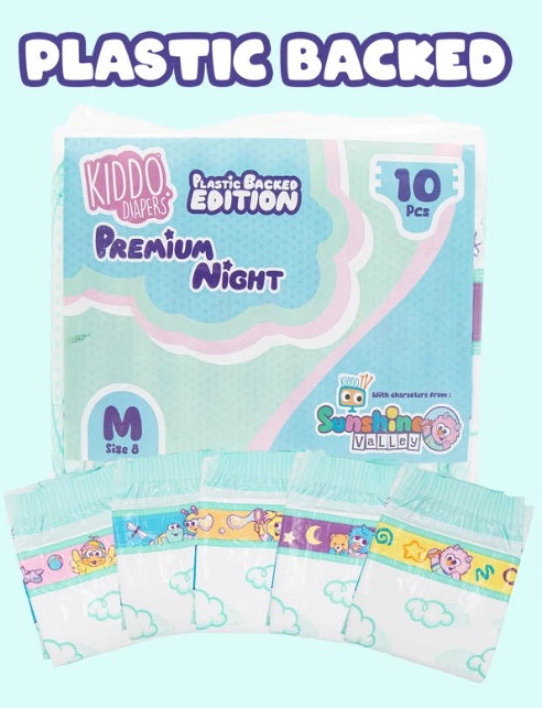 Premium Night Diaper Plastic Backed PRE SALES ON NOW STOCK ARRIVING MID OCTOBER