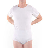 White Unisex Adult Bodysuit