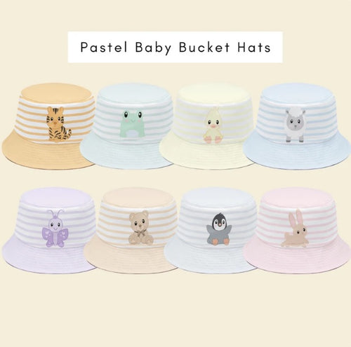 Pastel Adult Baby Bucket Hats