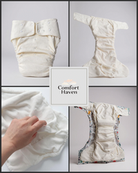 Comfort Haven Premium Bamboo Fitted Adult Cloth Diaper