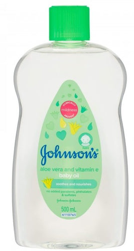Johnson's Baby Oil with Aloe Vera & Vitamin E 500ml