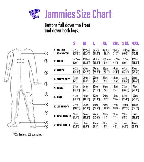 Lil' Monsters Adult Footed Jammies