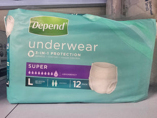 Depend Underwear Size Large