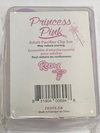 Princess Pink Pacifier and Clip 2 Pack