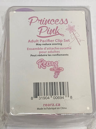 Princess Pink Pacifier and Clip 2 Pack