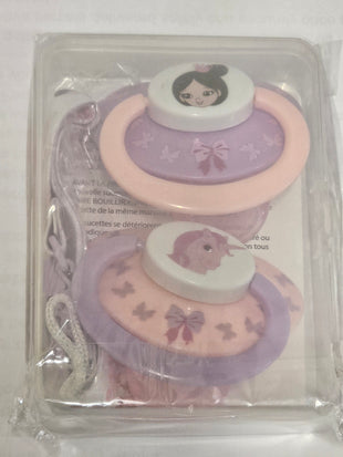Princess Pink Pacifier and Clip 2 Pack