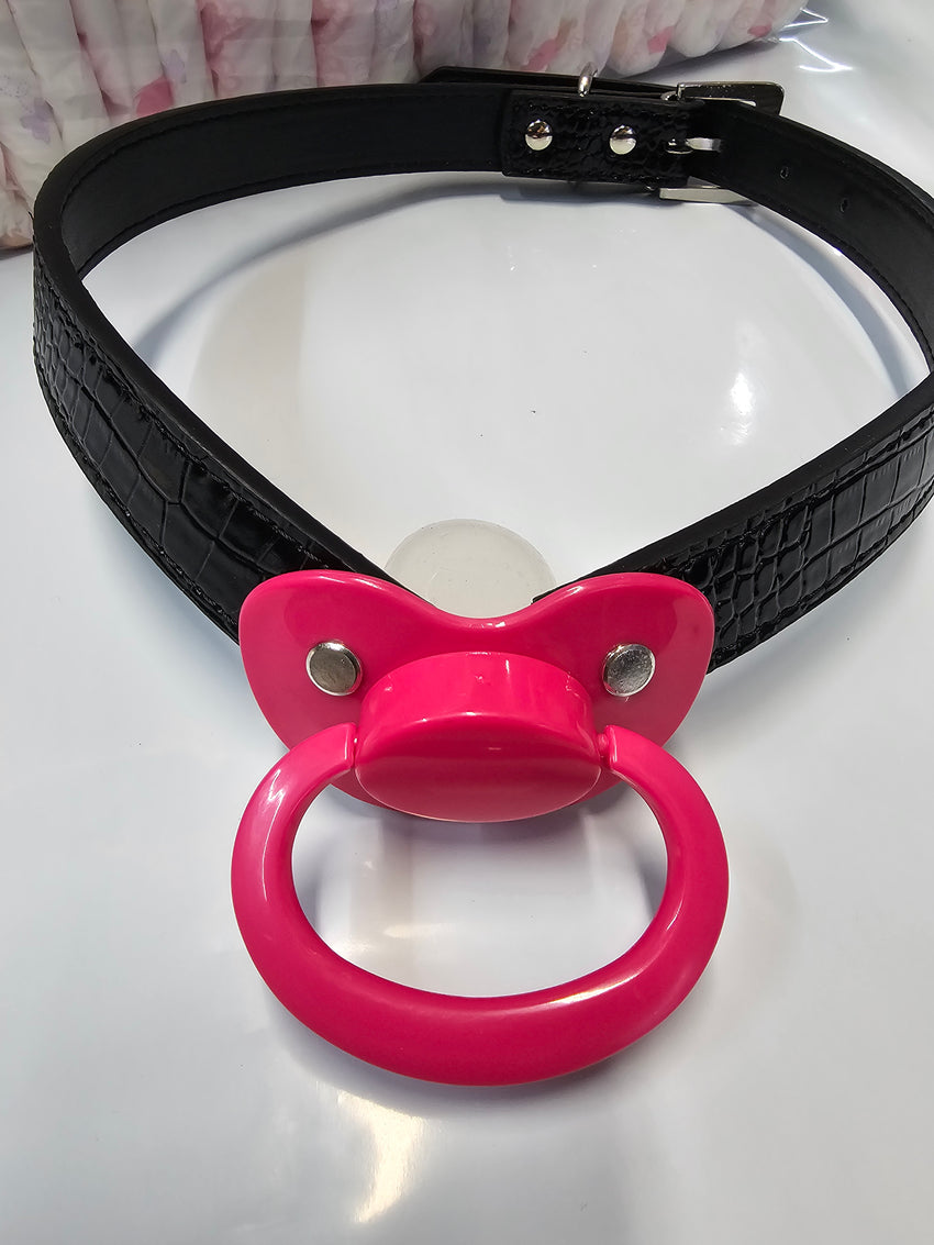 Dark Pink Pacifier Gag