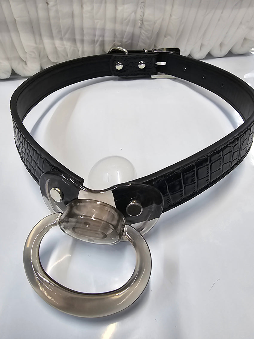 PACIFIER GAG Clear Black